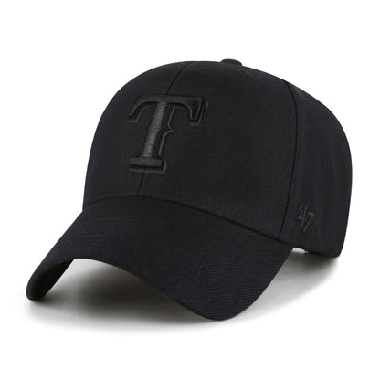 TEXAS RANGERS COOPERSTOWN WORLD SERIES SURE SHOT SNAPBACK '47 MVP BLACK