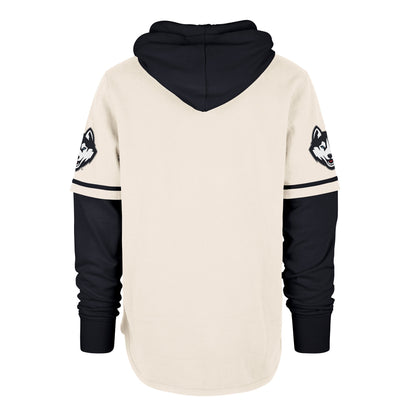 CONNECTICUT HUSKIES UCONN TRIFECTA '47 SHORTSTOP PULLOVER HOOD CREAM