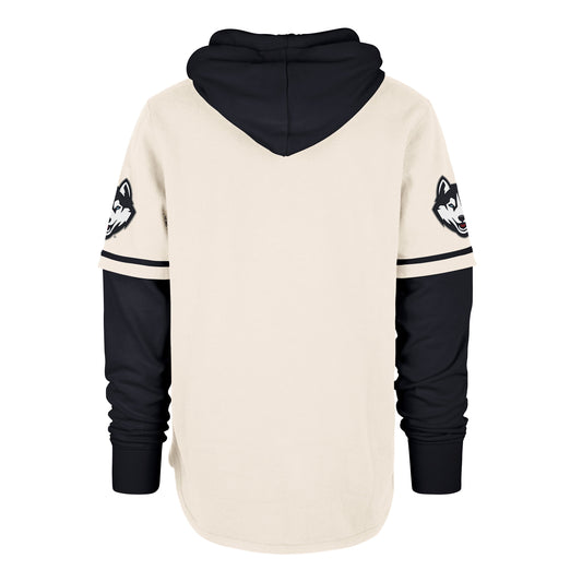 CONNECTICUT HUSKIES UCONN TRIFECTA '47 SHORTSTOP PULLOVER HOOD CREAM