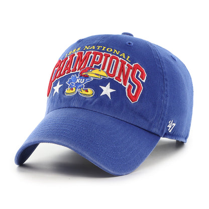 KANSAS JAYHAWKS TITLE CHAMP '47 CLEAN UP ROYAL