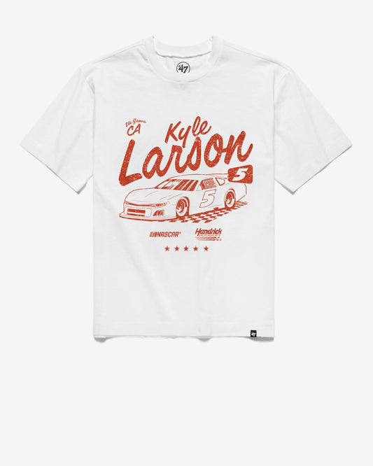 KYLE LARSON / HENDRICK MOTORSPORTS SWERVE '47 SCRUM TEE WHITE WASH
