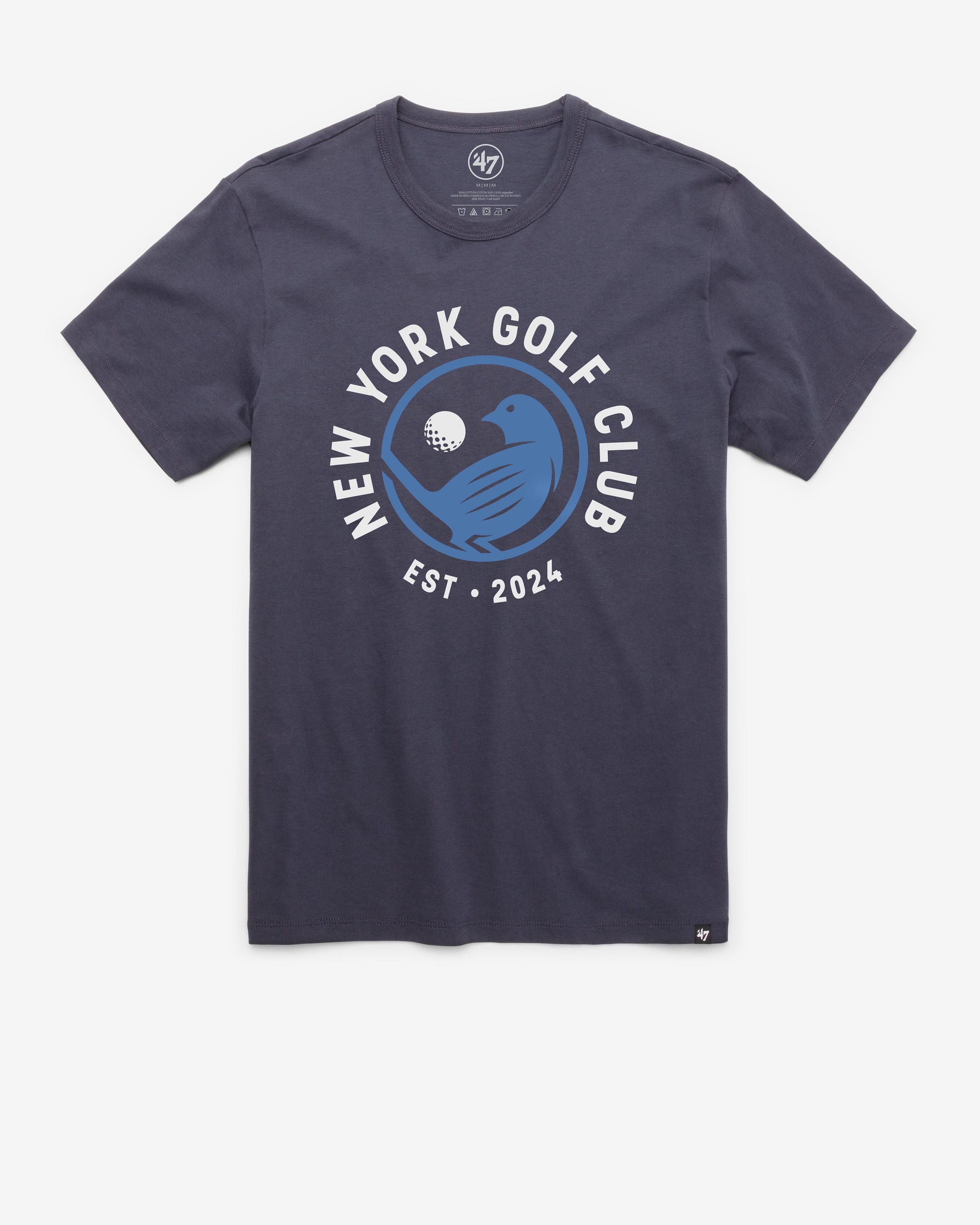 TGL NEW YORK GOLF CLUB IMPRINT '47 FRANKLIN TEE ATLAS BLUE