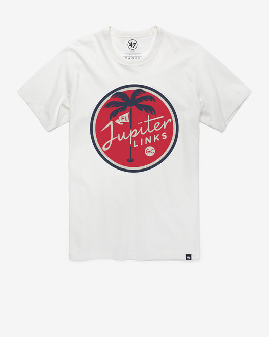 TGL FLORIDA JUPITER LINKS GOLF CLUB IMPRINT '47 FRANKLIN TEE WHITE WASH