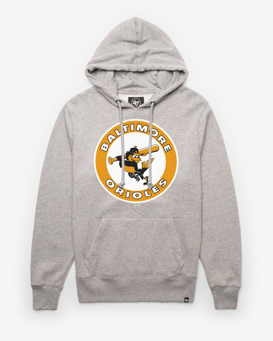BALTIMORE ORIOLES COOPERSTOWN IMPRINT '47 HEADLINE HOOD SLATE GREY