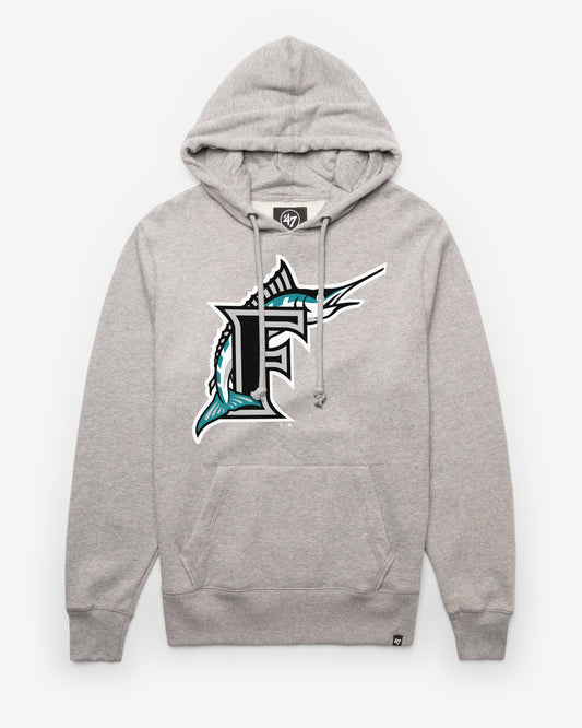 MIAMI MARLINS COOPERSTOWN IMPRINT '47 HEADLINE HOOD SLATE GREY