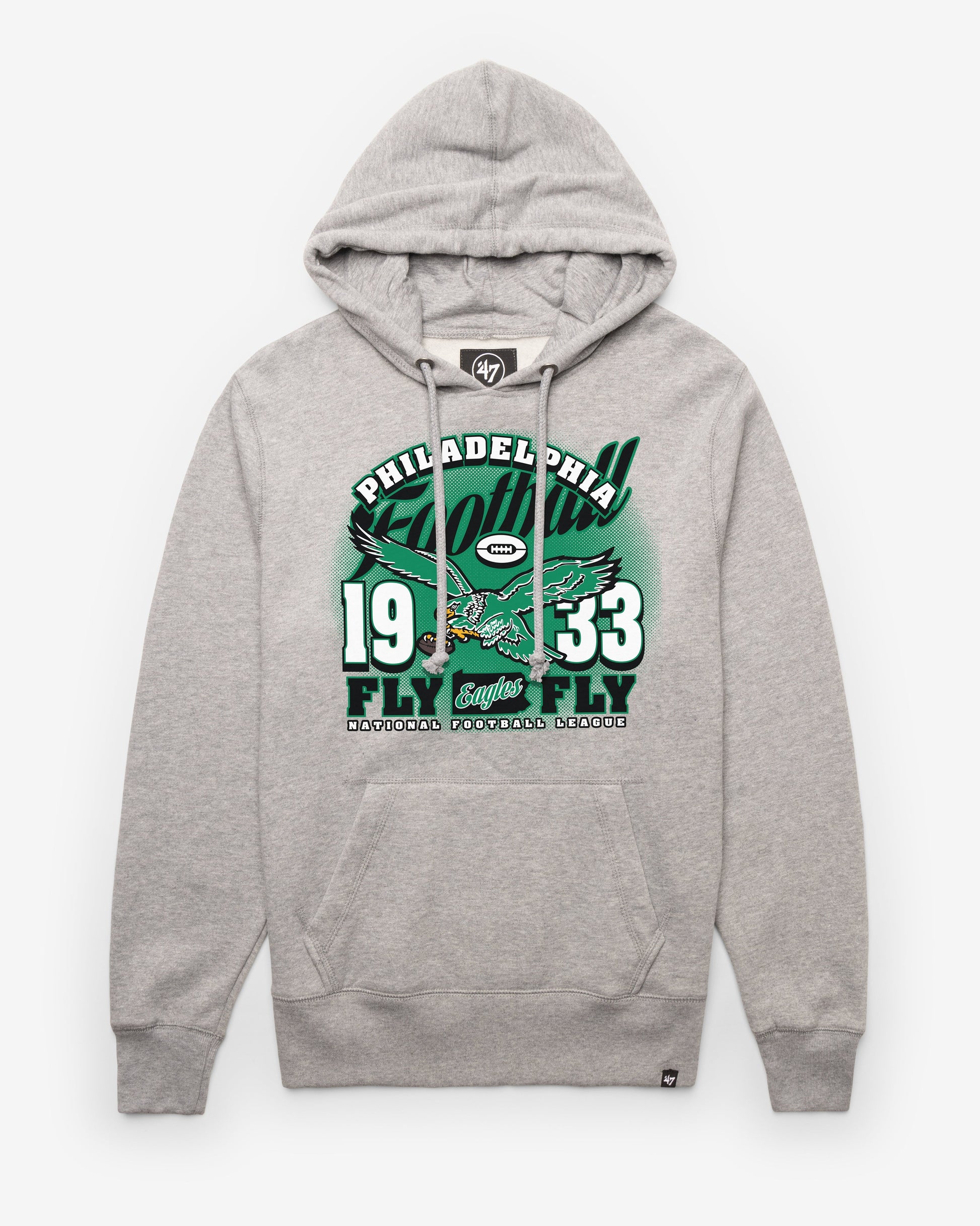 PHILADELPHIA EAGLES HISTORIC REGIONAL '47 HEADLINE HOOD SLATE GREY