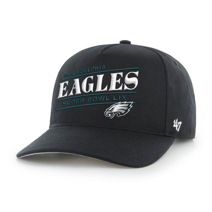 PHILADELPHIA EAGLES SUPER BOWL LIX '47 HITCH RF RELAXED FIT BLACK