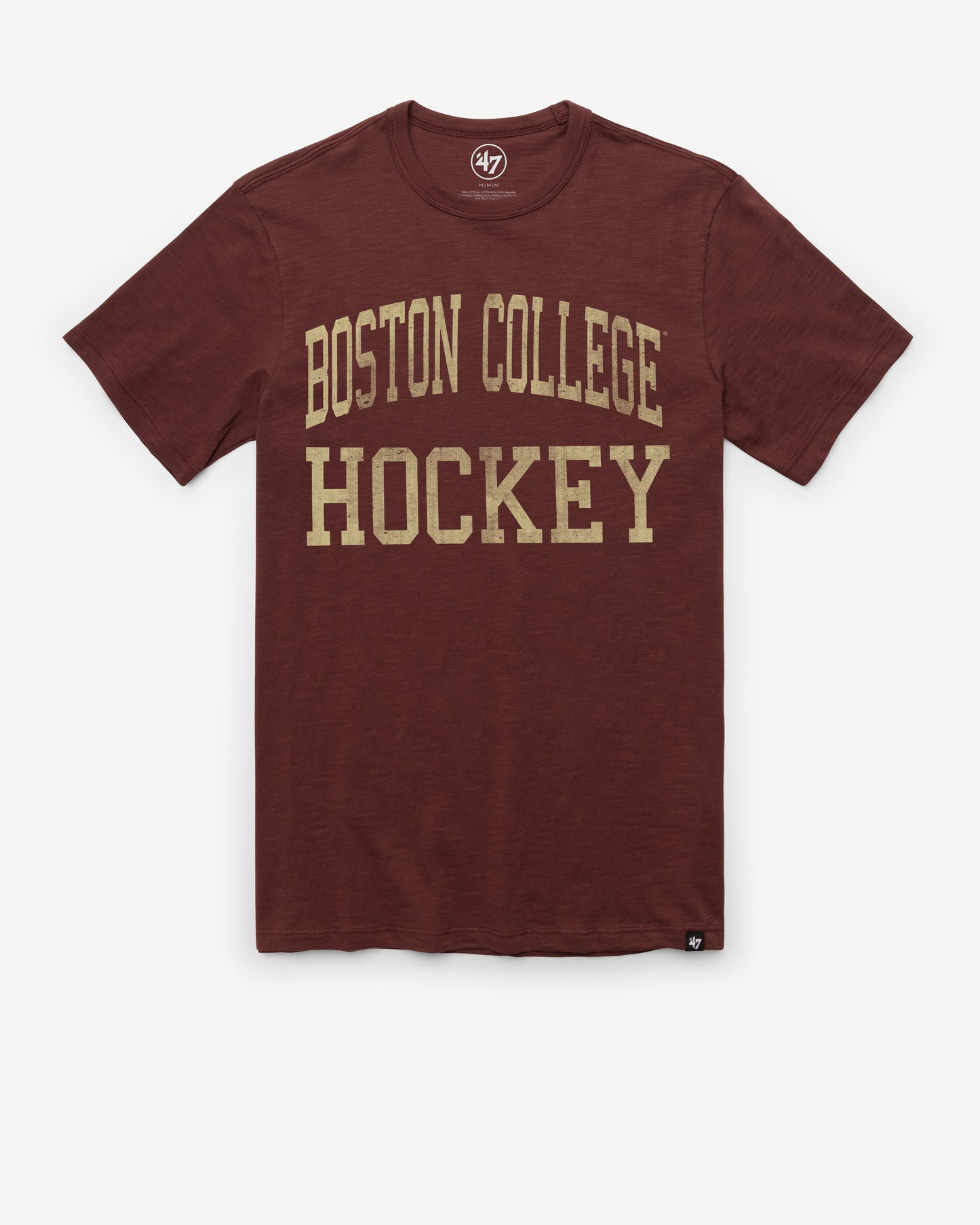 BOSTON COLLEGE EAGLES BC CLASSIC BLOCK '47 SCRUM TEE MAROON
