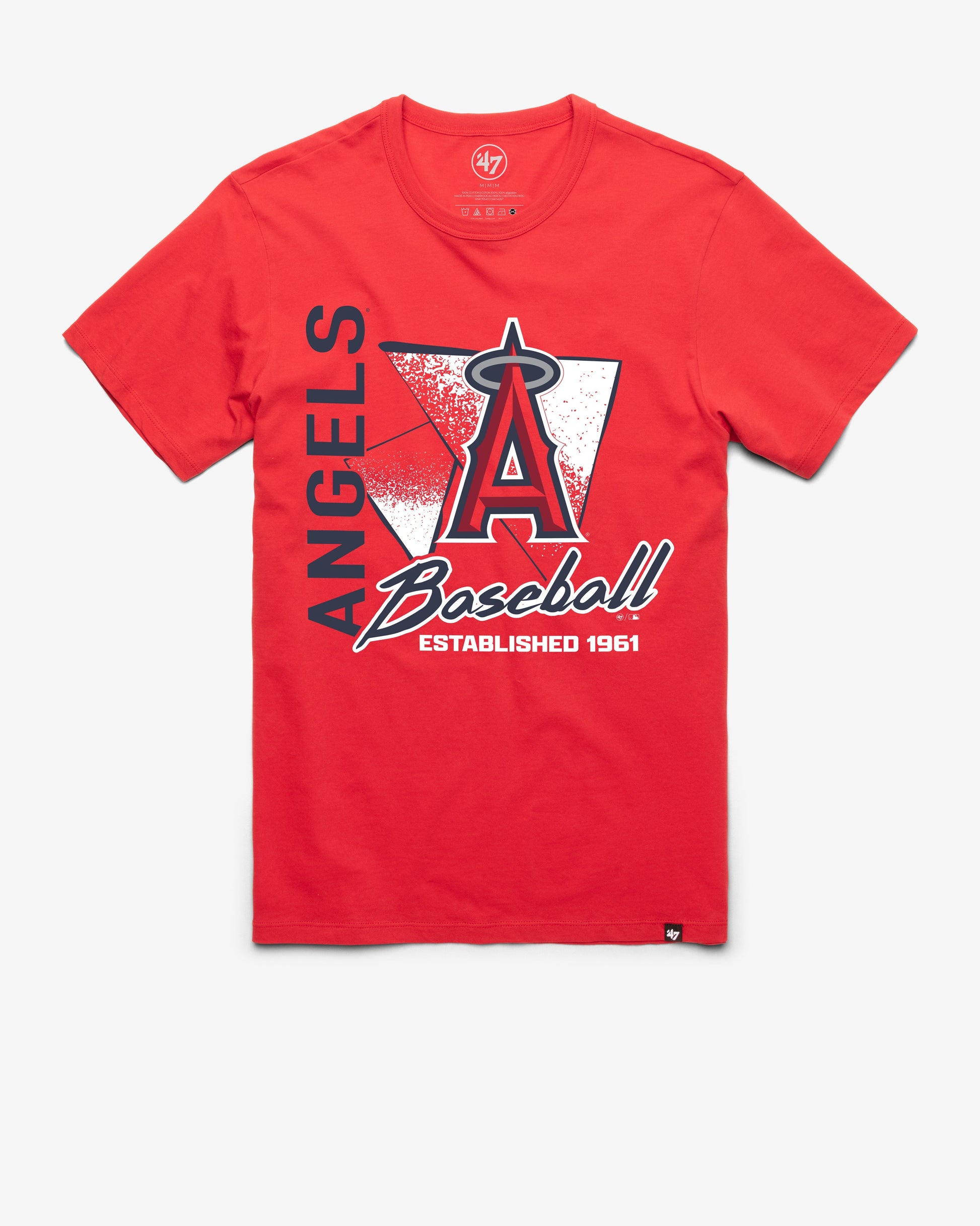 LOS ANGELES ANGELS SIDE ARM '47 FRANKLIN TEE RACER RED