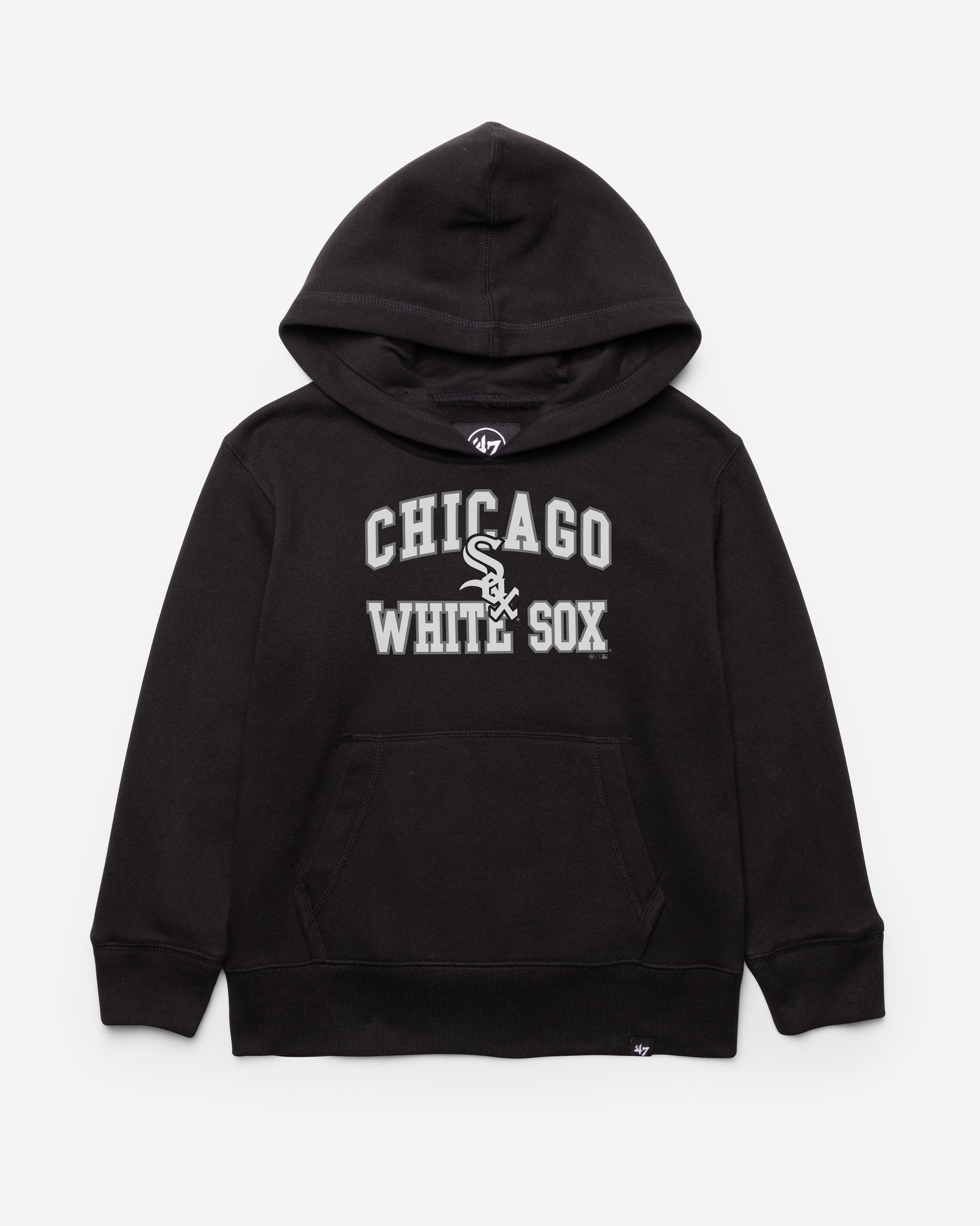CHICAGO WHITE SOX VELOCITY '47 HEADLINE HOOD KIDS JET BLACK