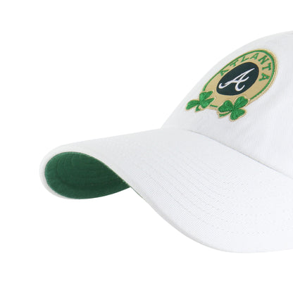 ATLANTA BRAVES ST. PADDY'S DOUBLE SHAMROCK '47 CLEAN UP WHITE