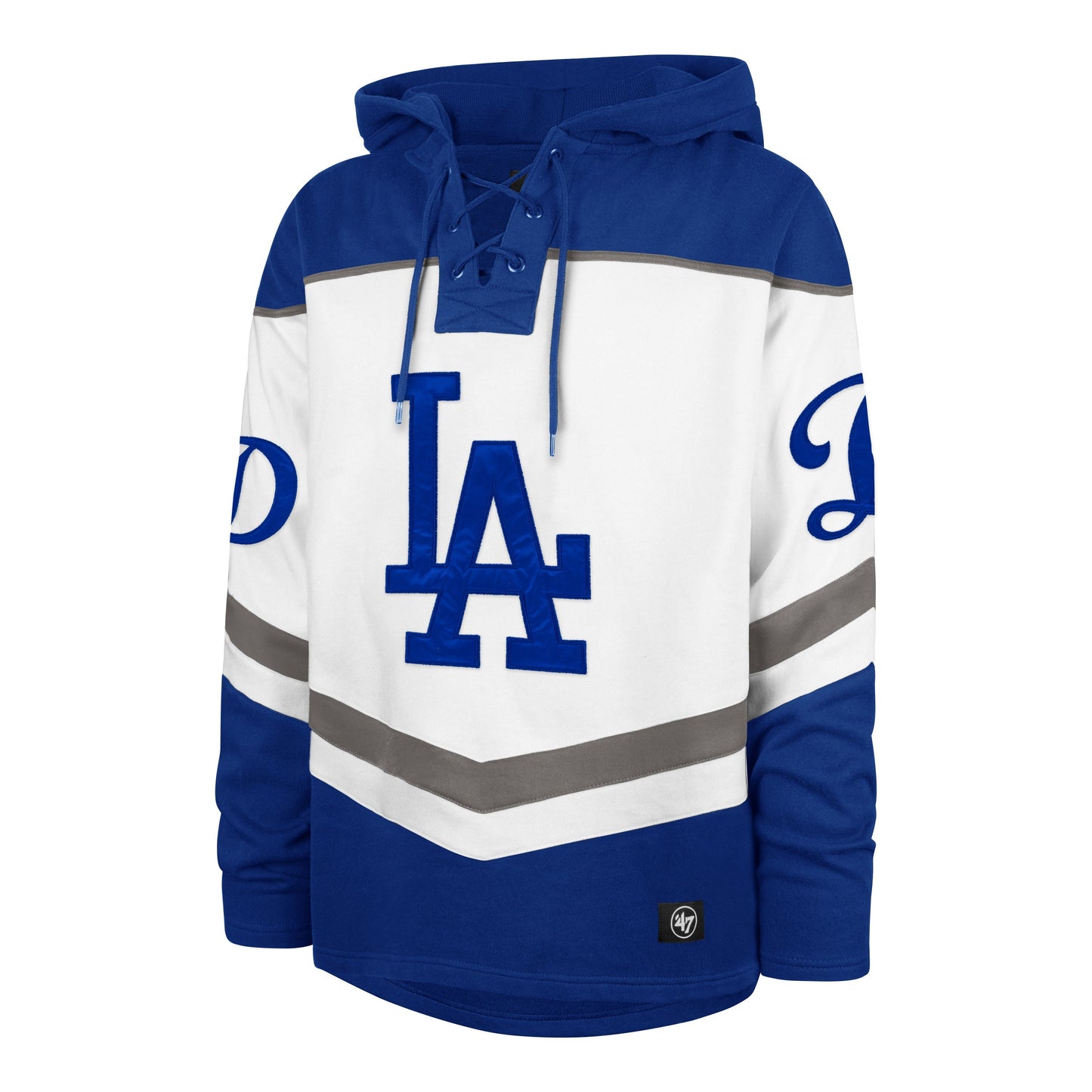 LOS ANGELES DODGERS TRI SATIN LAYUP '47 LACER WHITE WASH
