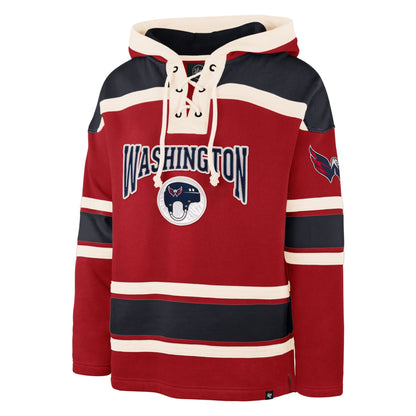 WASHINGTON CAPITALS CHIN STRAP SUPERIOR '47 LACER HOOD RED
