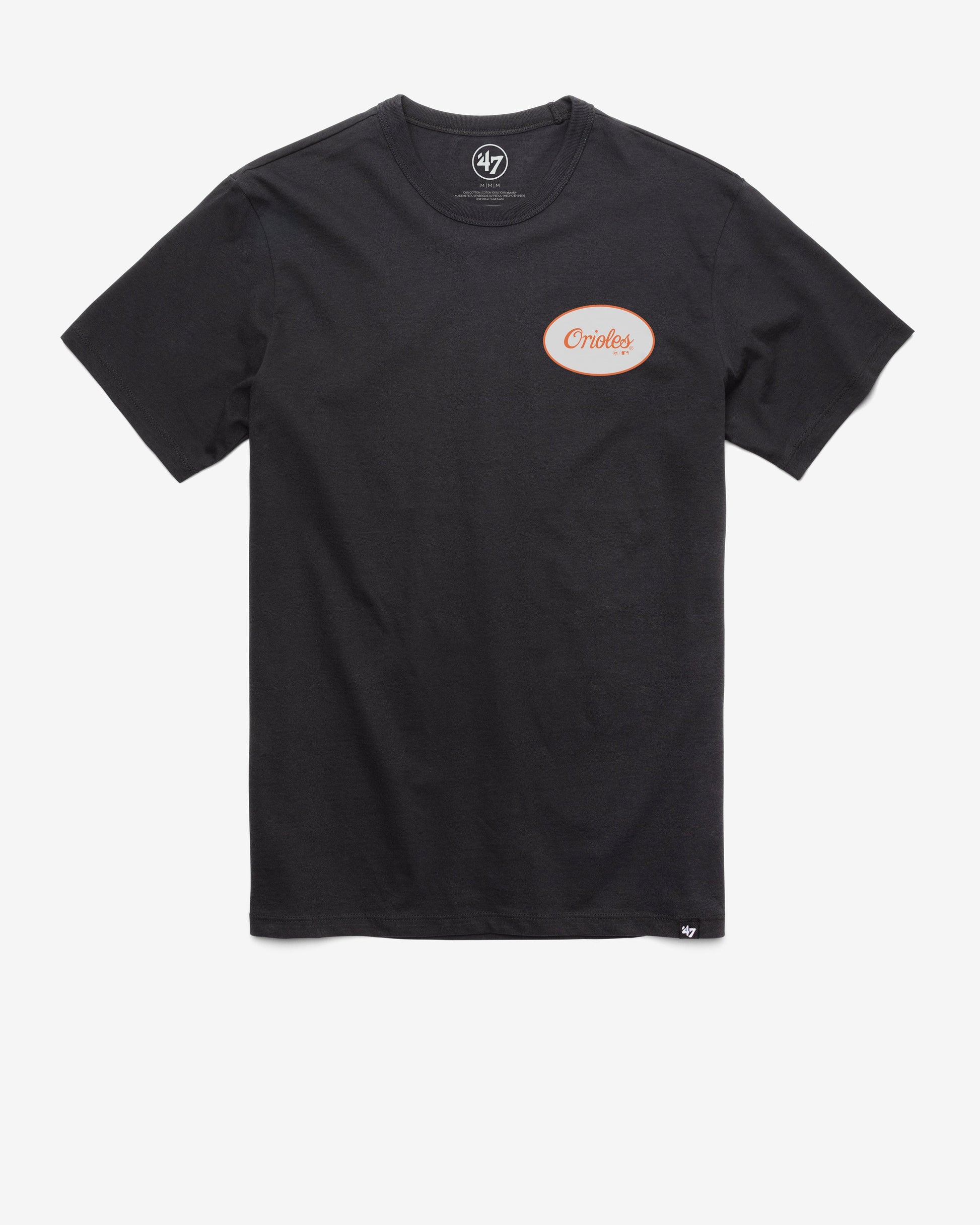 BALTIMORE ORIOLES COVERALL '47 FRANKLIN TEE FLINT BLACK