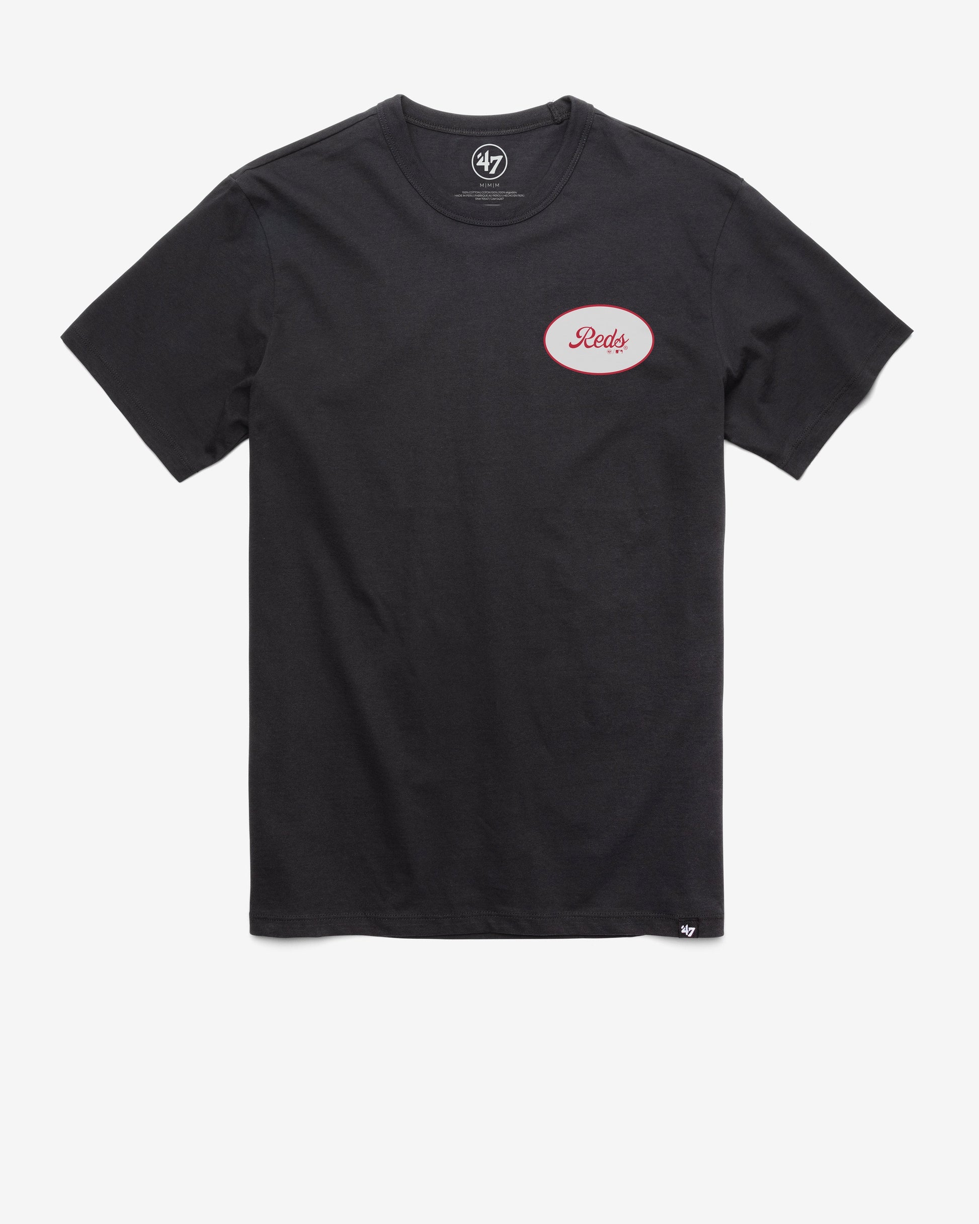 CINCINNATI REDS COVERALL '47 FRANKLIN TEE FLINT BLACK