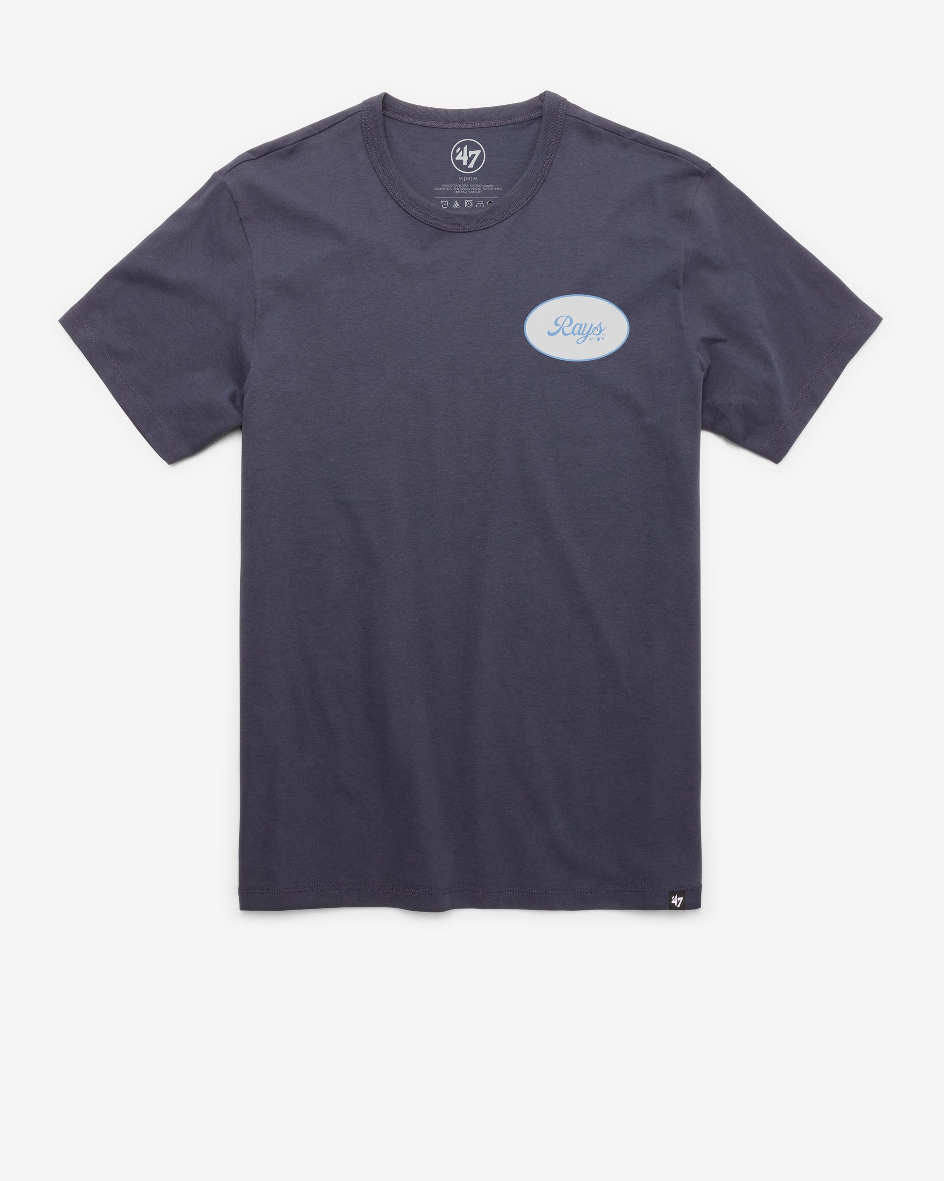 TAMPA BAY RAYS COVERALL '47 FRANKLIN TEE ATLAS BLUE
