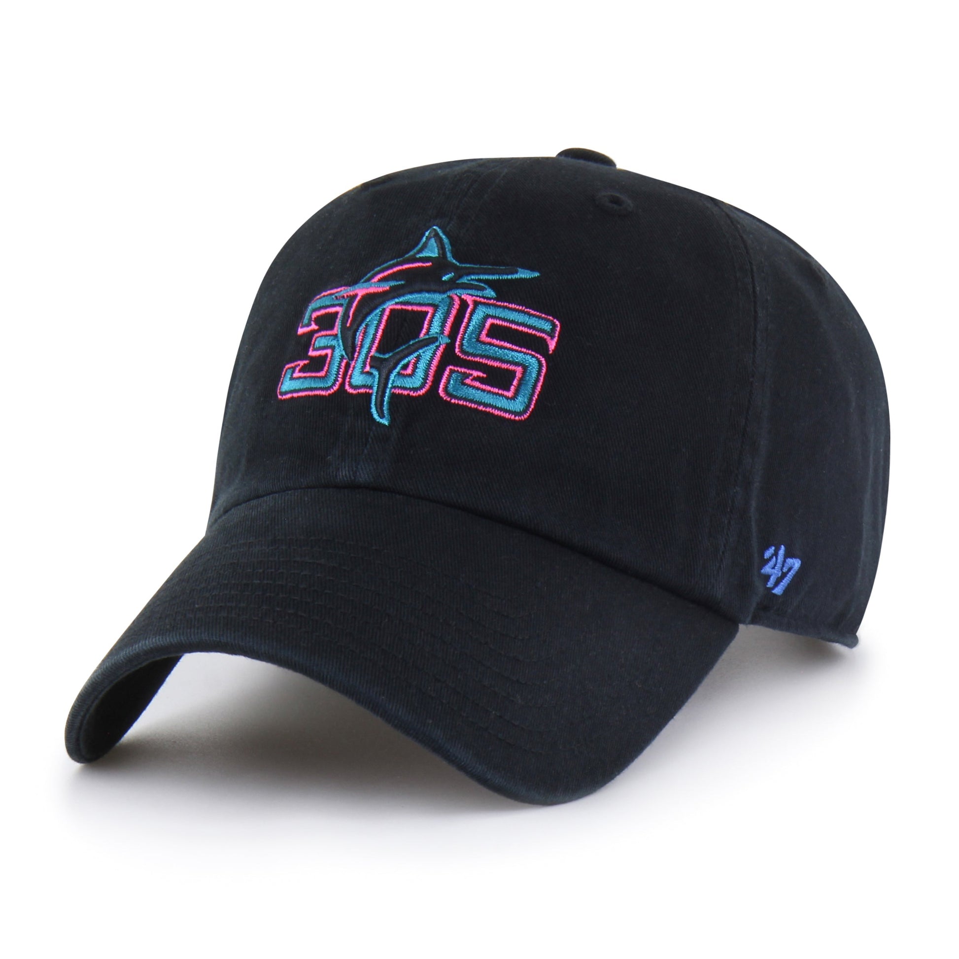 MIAMI MARLINS CITY CONNECT MLB CITY PRIMARY '47 CLEAN UP BLACK