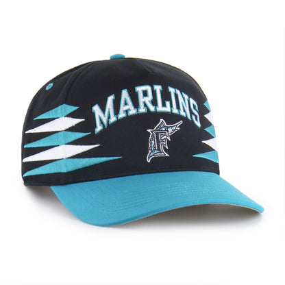 MIAMI MARLINS COOPERSTOWN DIAMOND CUT '47 HITCH BLACK
