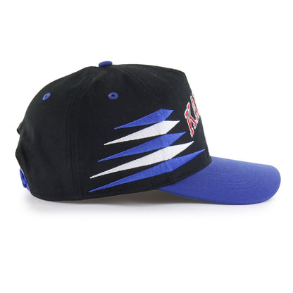 KANSAS JAYHAWKS DIAMOND CUT '47 HITCH BLACK