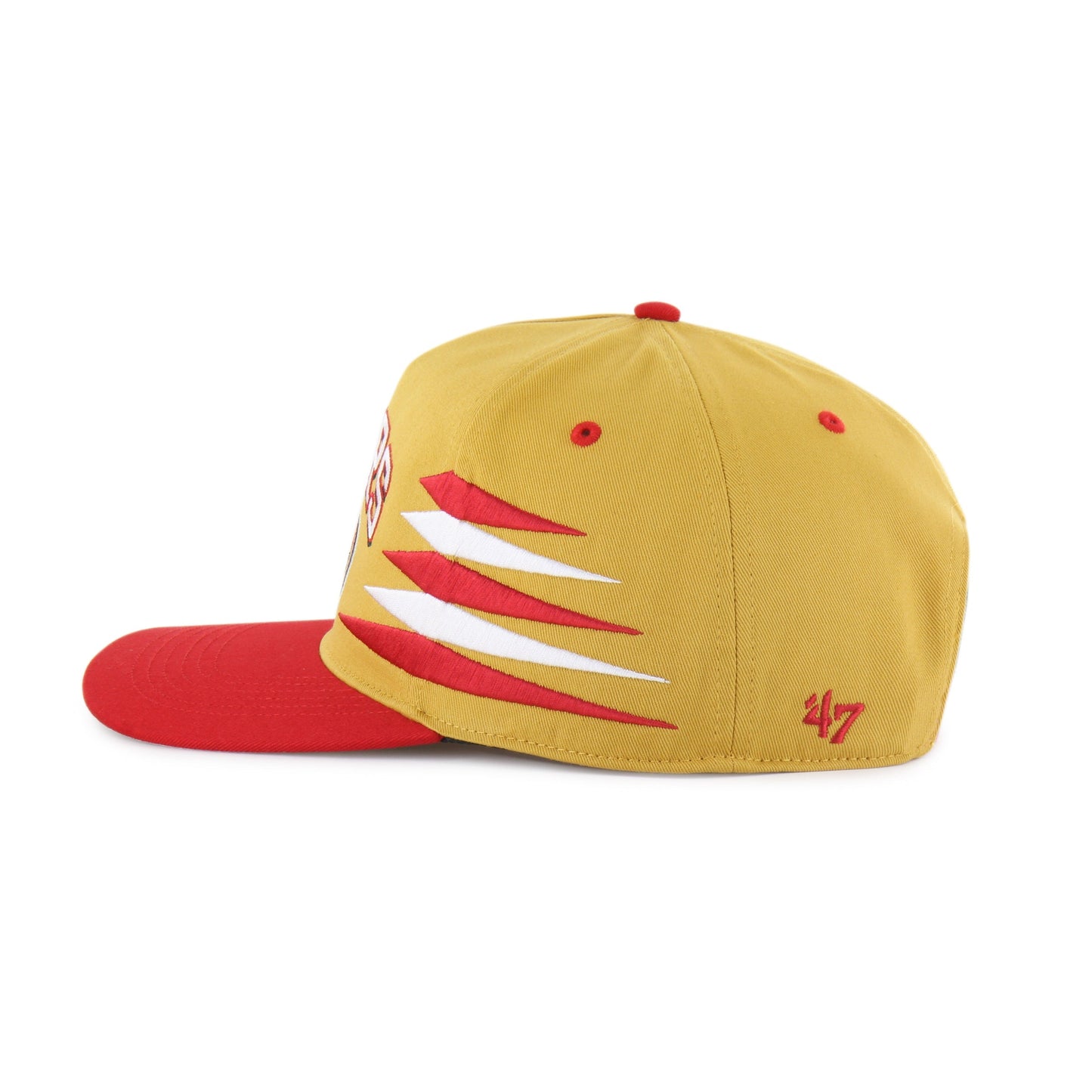 SAN FRANCISCO 49ERS DIAMOND CUT '47 HITCH RF RELAXED FIT FLAT GOLD