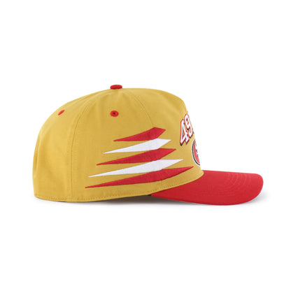SAN FRANCISCO 49ERS DIAMOND CUT '47 HITCH RF RELAXED FIT FLAT GOLD