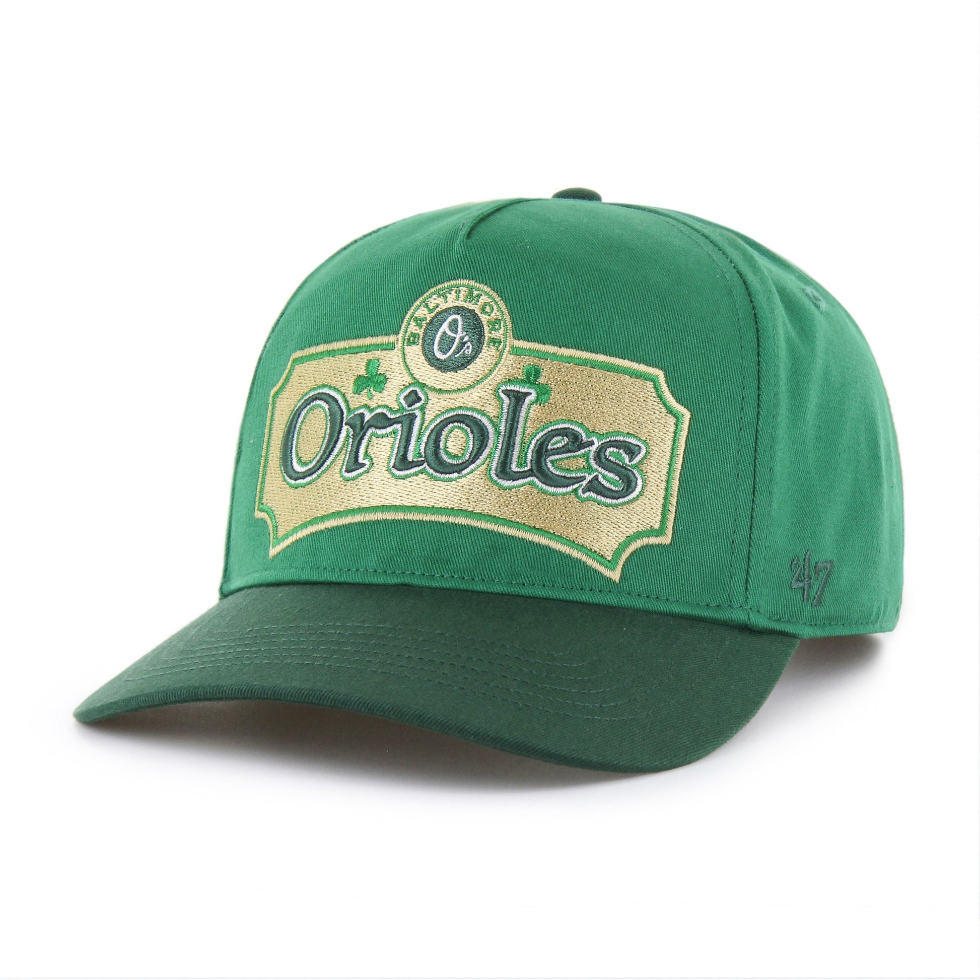 BALTIMORE ORIOLES ST PATTYS DOUBLE SHAMROCK '47 HITCH KELLY