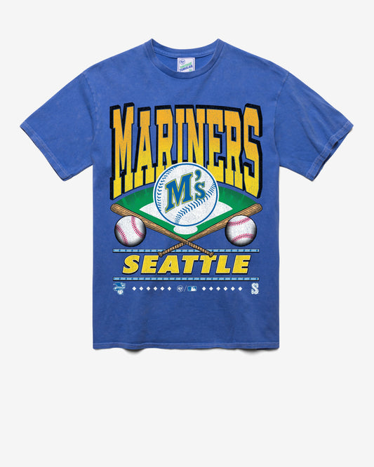 SEATTLE MARINERS COOPERSTOWN STRAIGHT SHOT VINTAGE '47 TUBULAR TEE DT CALI BLUE
