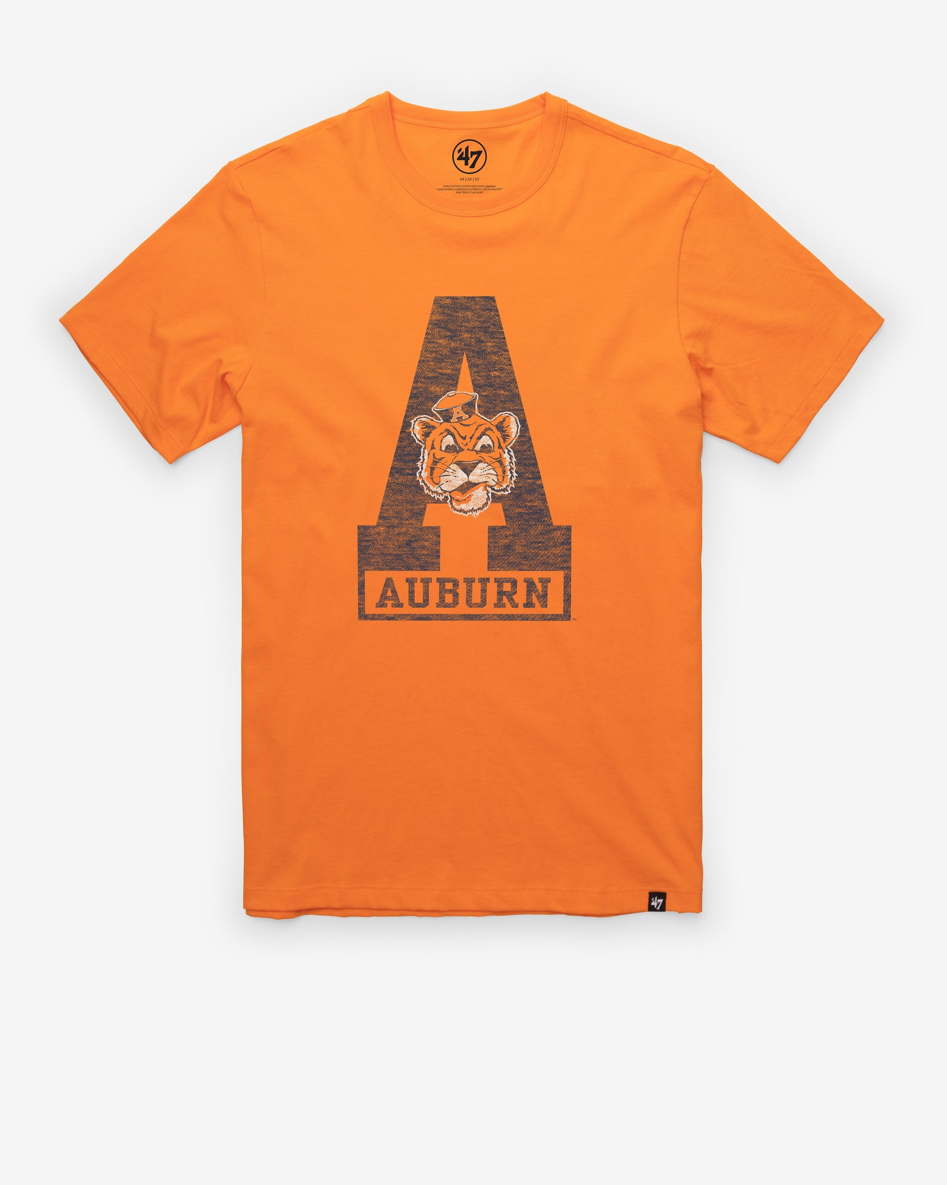 AUBURN TIGERS VINTAGE PREMIER '47 FRANKLIN TEE SIGNAL ORANGE