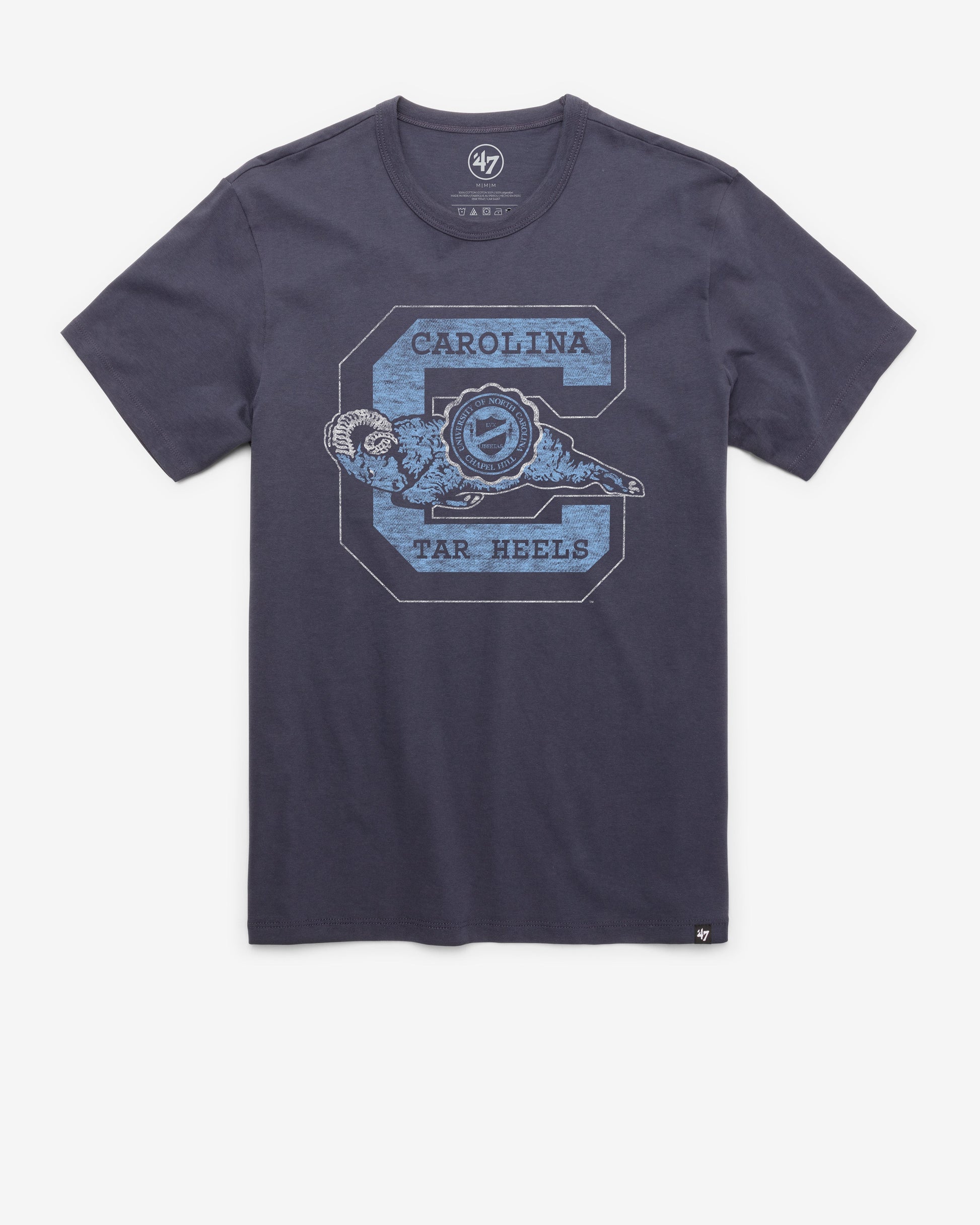 NORTH CAROLINA TAR HEELS UNC VINATEG PREMIER '47 FRANKLIN TEE ATLAS BLUE