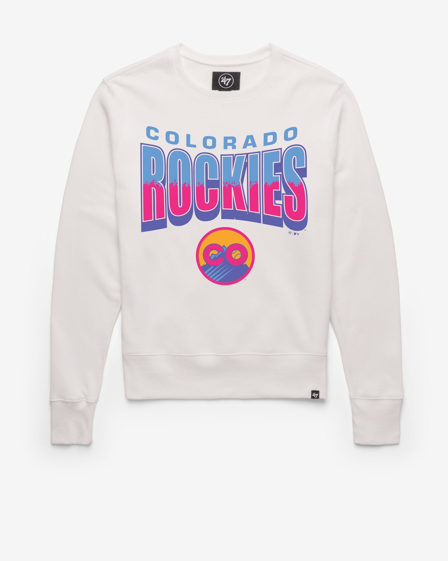 COLORADO ROCKIES CITY CONNECT BRUSH BY '47 HEADLINE CREW WHITE WASH