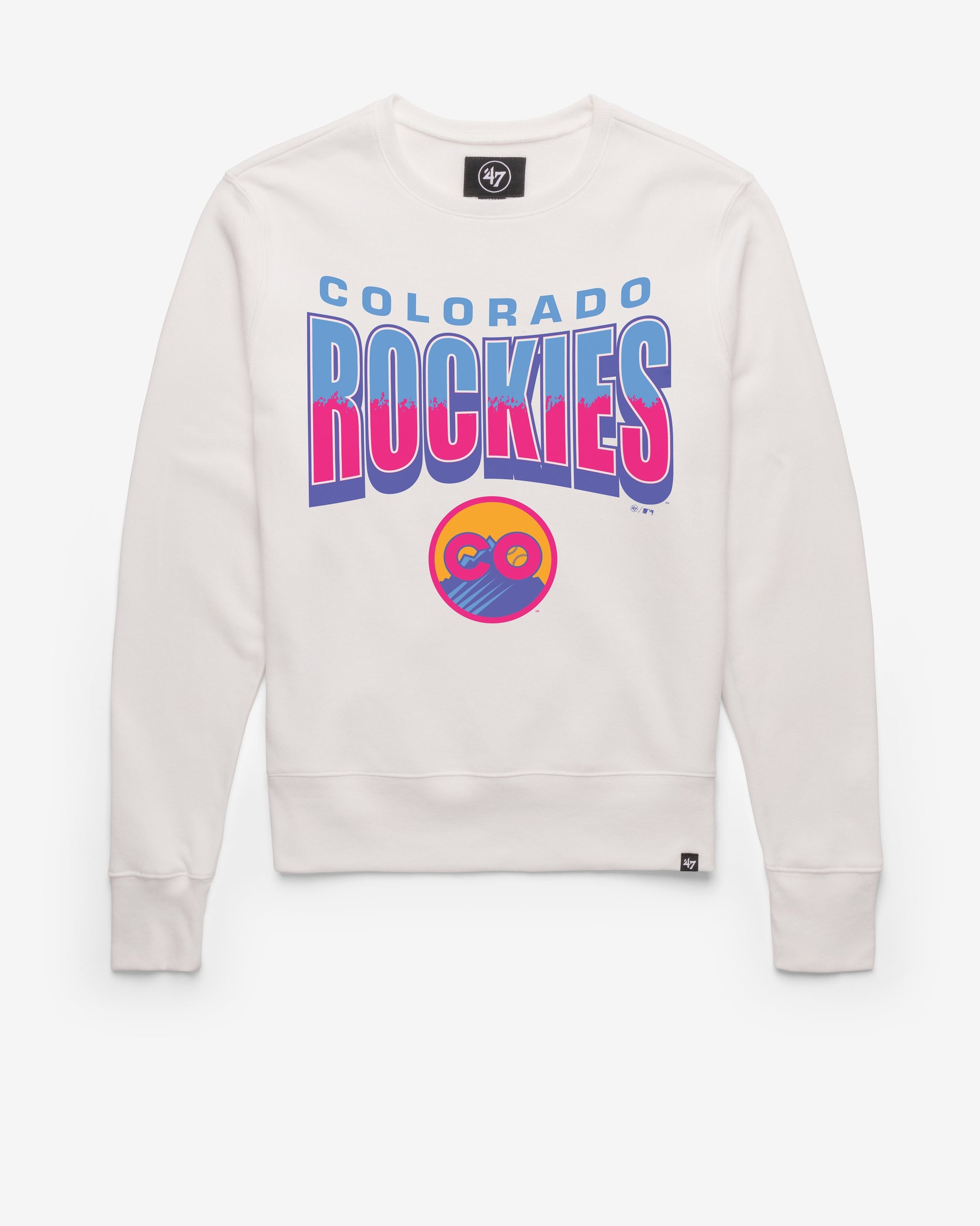 COLORADO ROCKIES CITY CONNECT BRUSH BY '47 HEADLINE CREW WHITE WASH