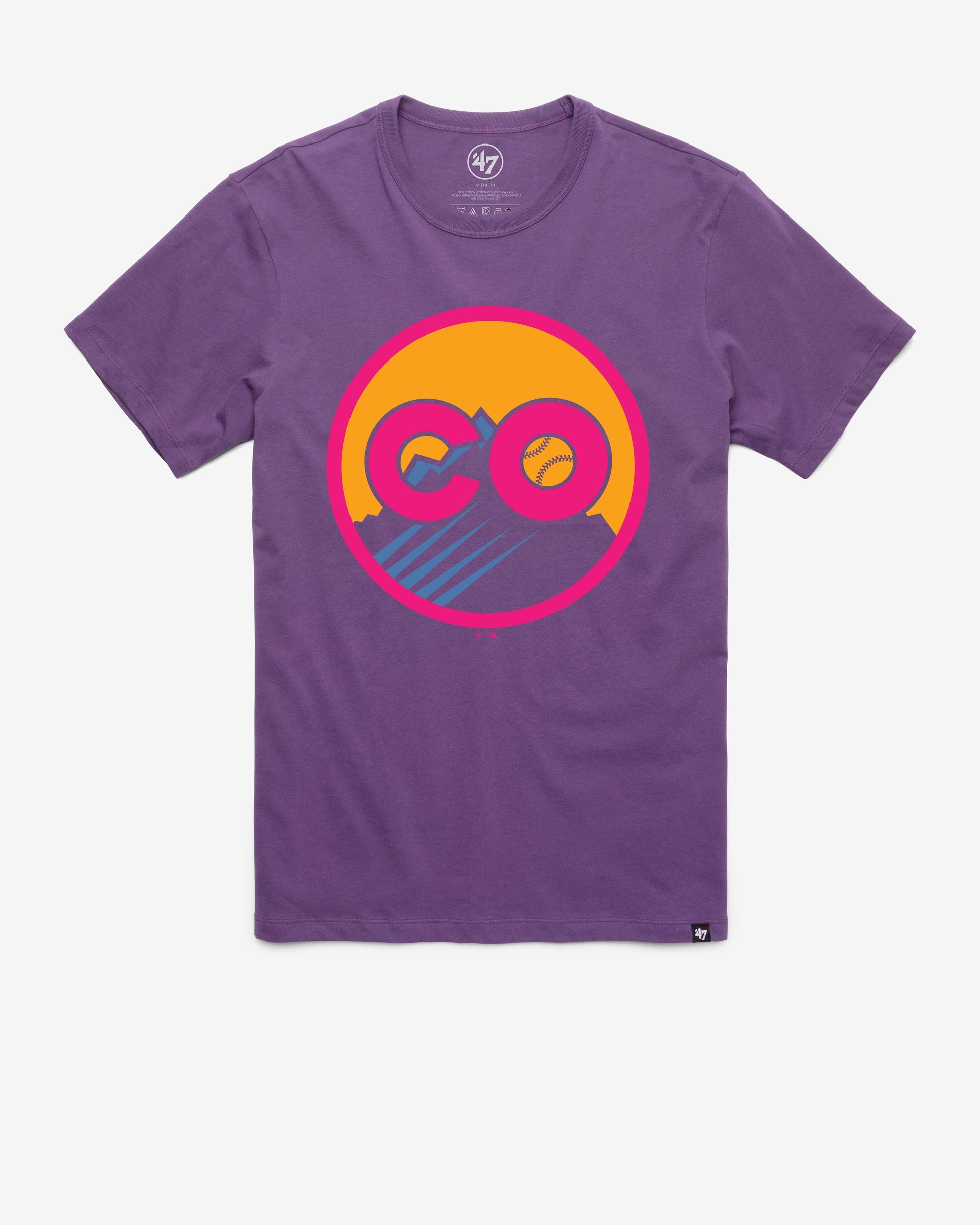 COLORADO ROCKIES CITY CONNECT IMPRINT '47 FRANKLIN TEE REGENT PURPLE