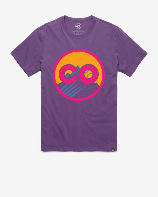 COLORADO ROCKIES CITY CONNECT IMPRINT '47 FRANKLIN TEE REGENT PURPLE