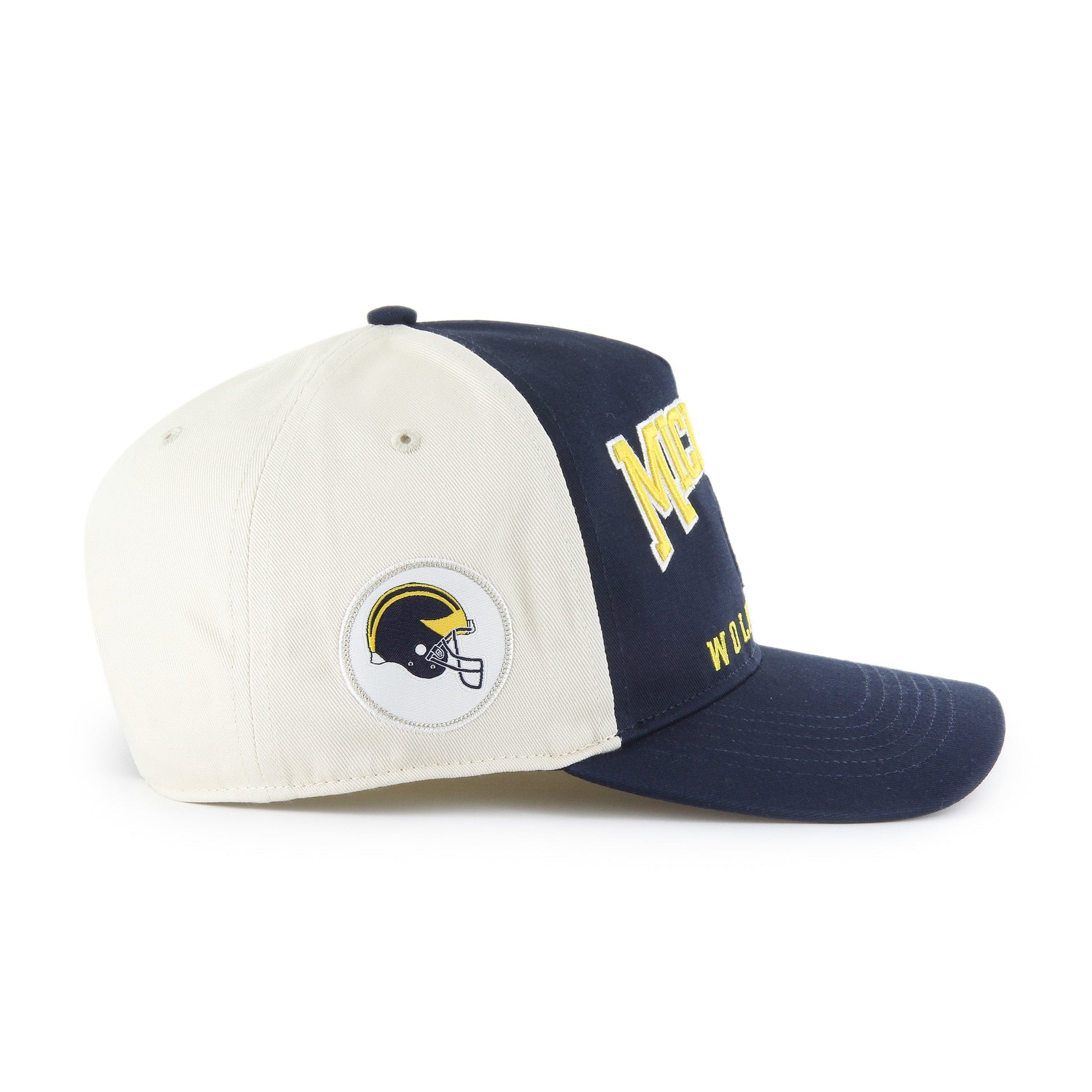 MICHIGAN WOLVERINES VINTAGE HARD HAT '47 HITCH NAVY