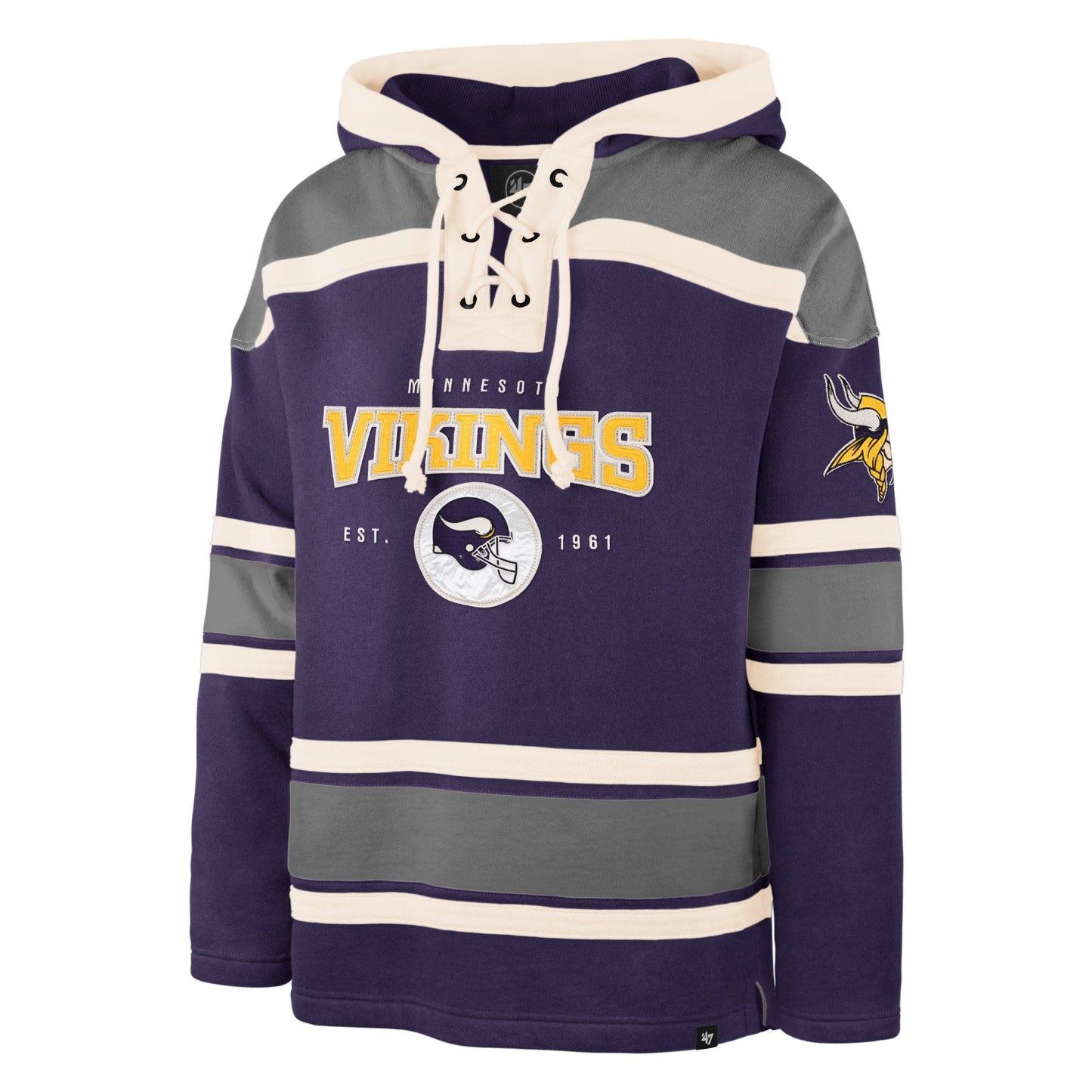 MINNESOTA VIKINGS FIRST DOWN '47 SUPERIOR LACER HOOD PURPLE