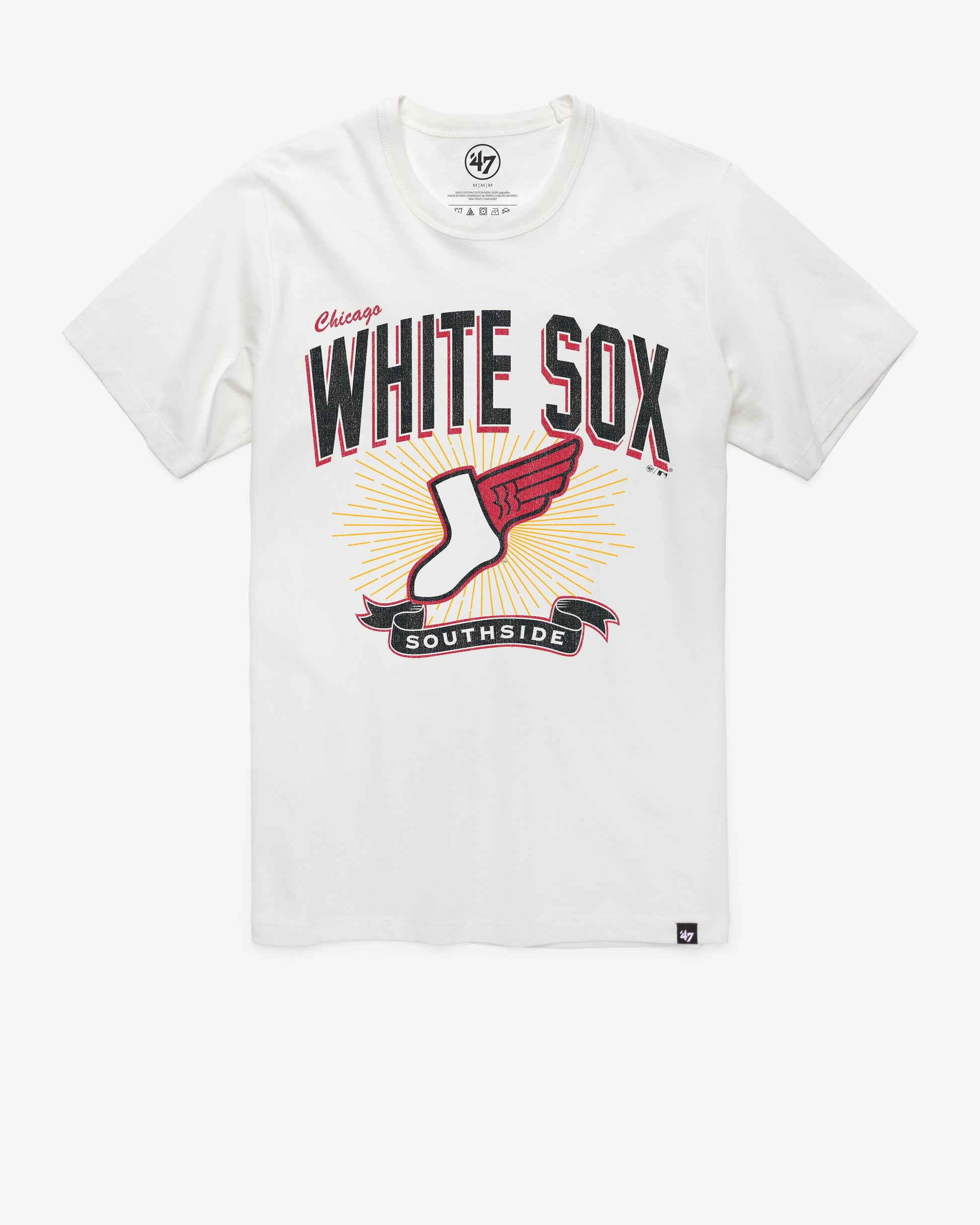CHICAGO WHITE SOX CITY CONNECT PRIME PLAY '47 FRANKLIN TEE WHITE WASH