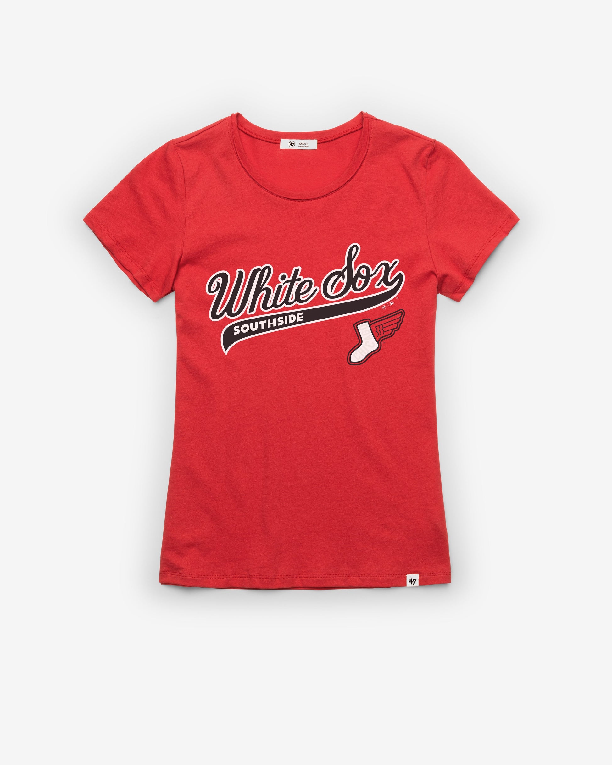 CHICAGO WHITE SOX CITY CONNECT TAIL SWEEP '47 FRANKIE TEE WOMENS RACER RED