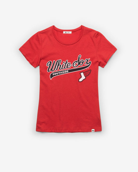 CHICAGO WHITE SOX CITY CONNECT TAIL SWEEP '47 FRANKIE TEE WOMENS RACER RED
