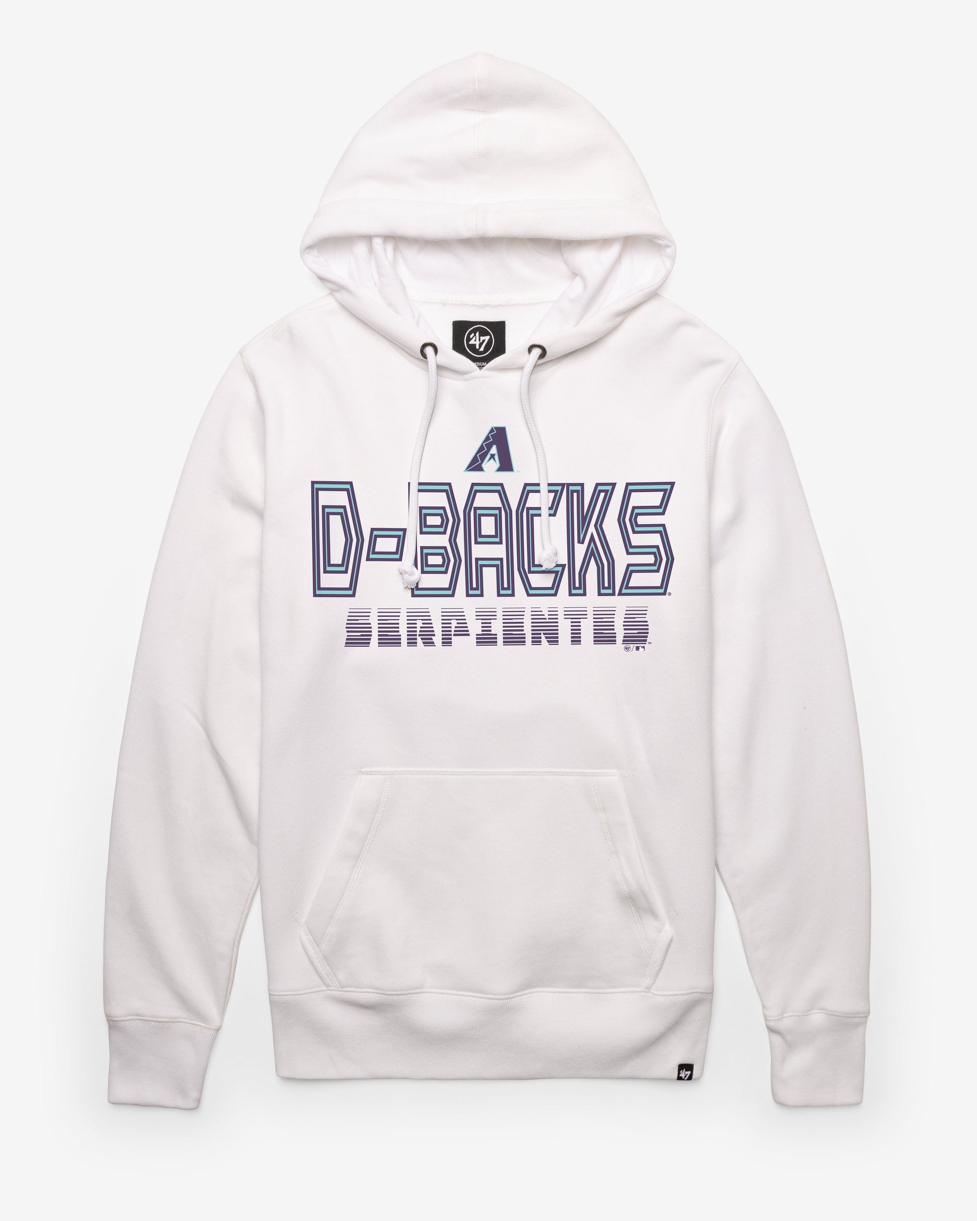 ARIZONA DIAMONDBACKS CITY CONNECT BYLINE '47 HEADLINE HOOD WHITE WASH