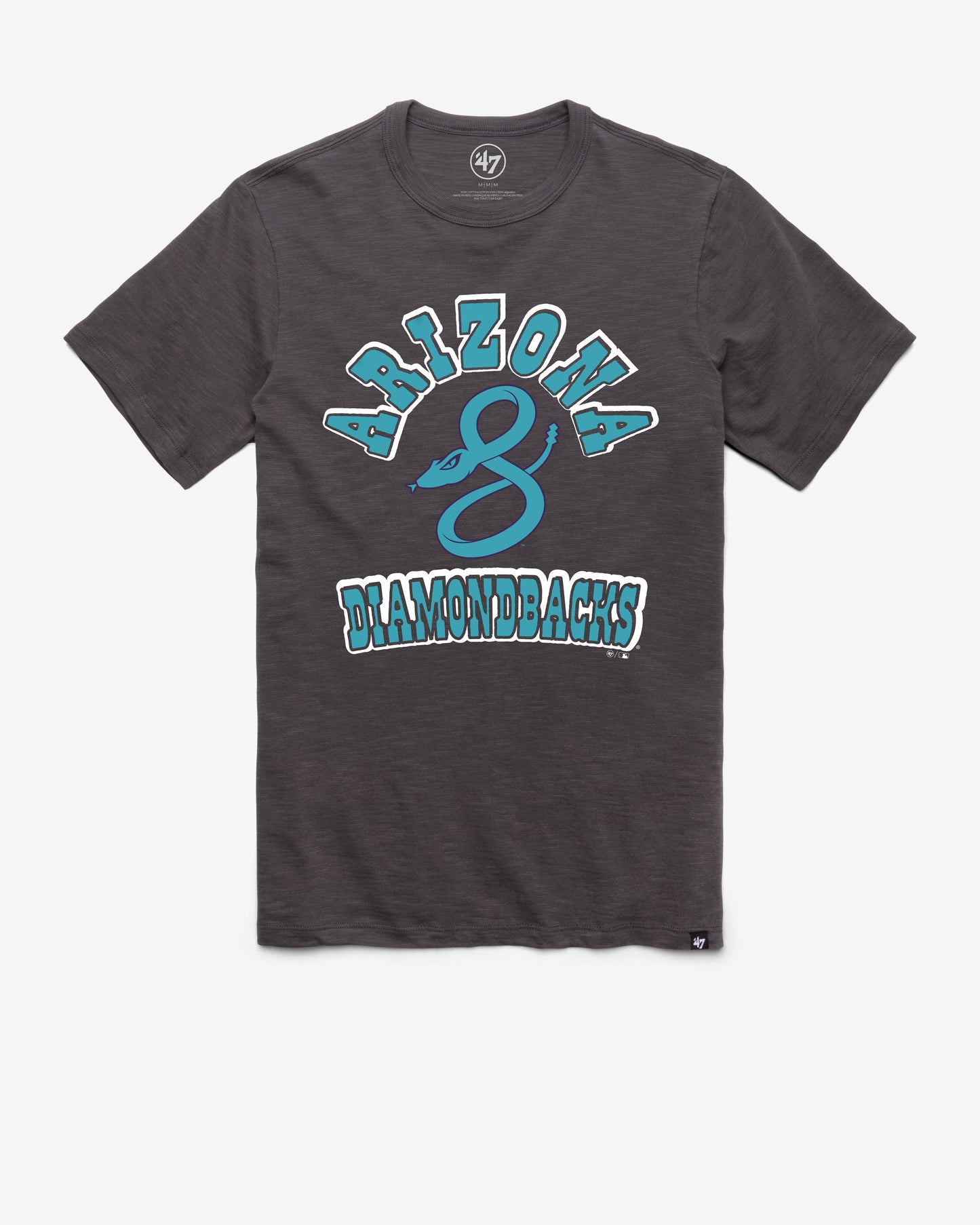 ARIZONA DIAMONDBACKS CITY CONNECT COMEBACK '47 SCRUM TEE CHARCOAL