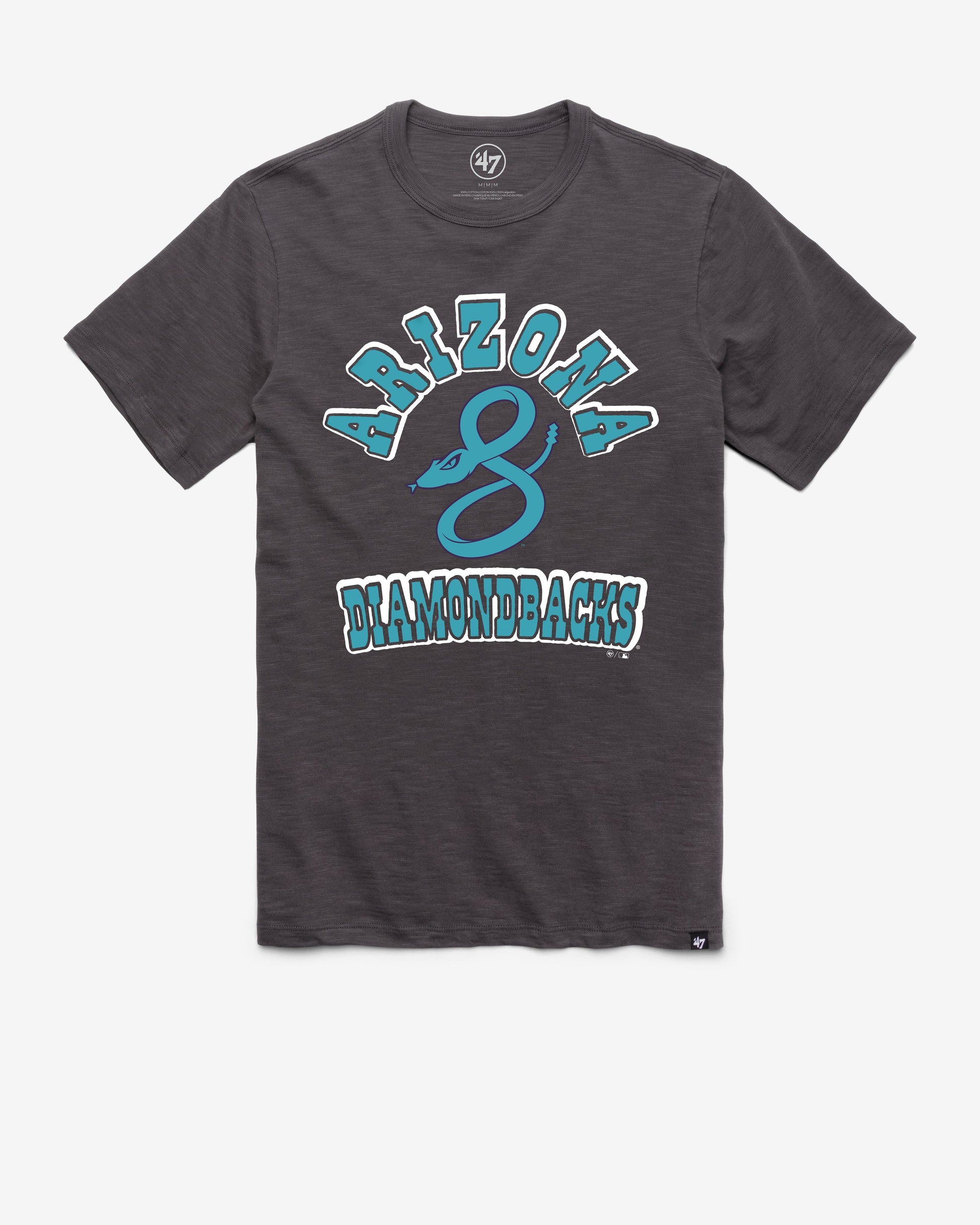 ARIZONA DIAMONDBACKS CITY CONNECT COMEBACK '47 SCRUM TEE CHARCOAL