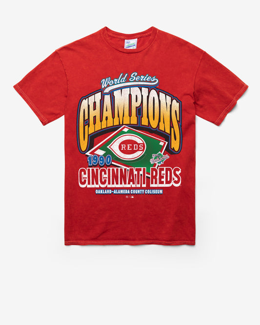 CINCINNATI REDS COOPERSTOWN WORLD SERIES LOCKER VINTAGE '47 TUBULAR TEE DT RED