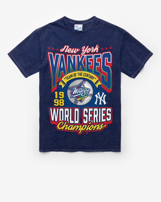NEW YORK YANKEES COOPERSTOWN WORLD SERIES LOCKER VINTAGE '47 TUBULAR TEE DT NAVY