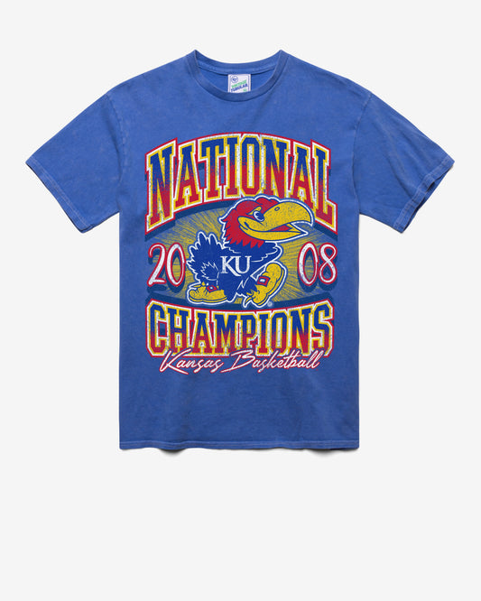 KANSAS JAYHAWKS H-CHAMPS LOCKER VINTAGE '47 TUBULAR TEE DT CALI BLUE