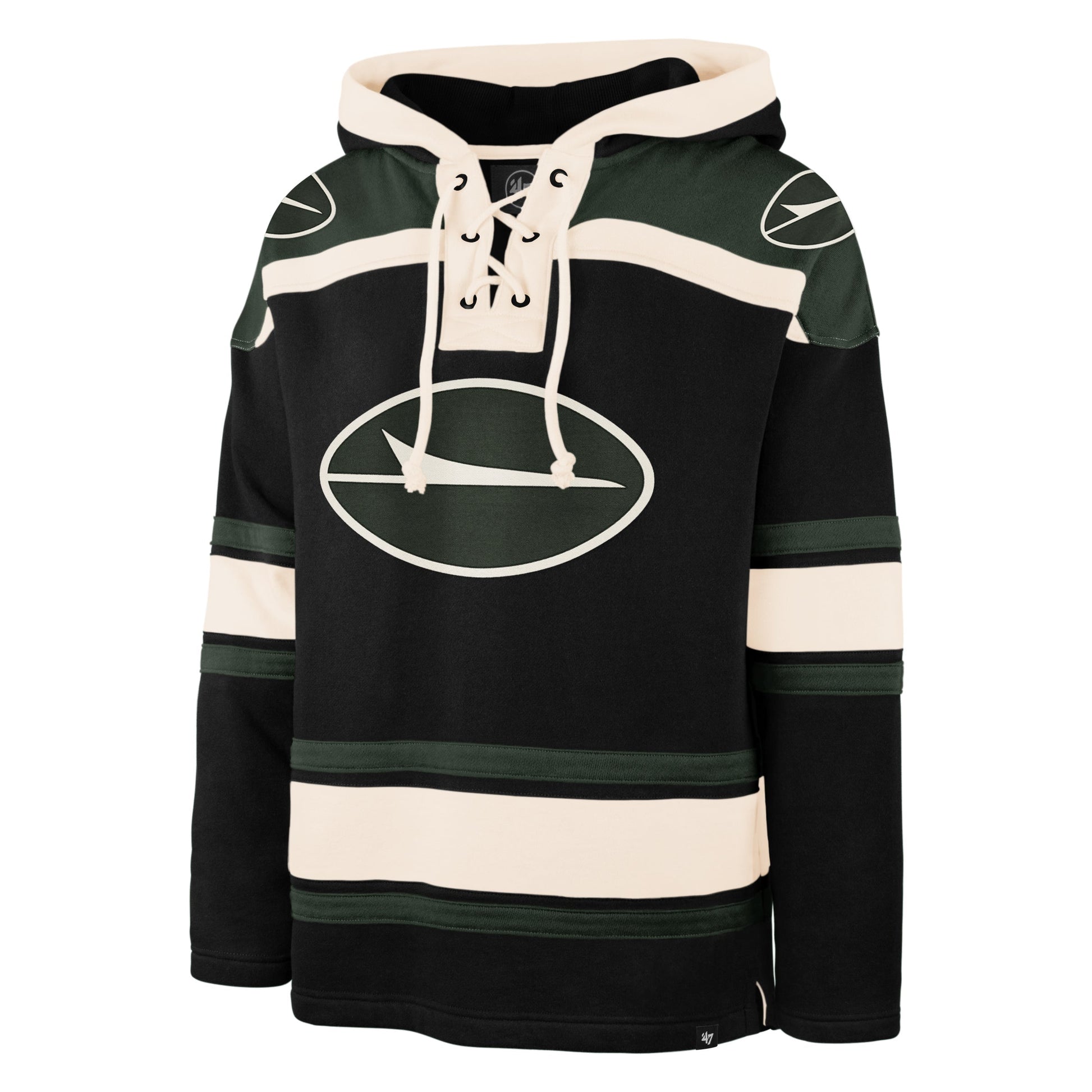 NEW YORK JETS SUPERIOR '47 LACER HOOD JET BLACK