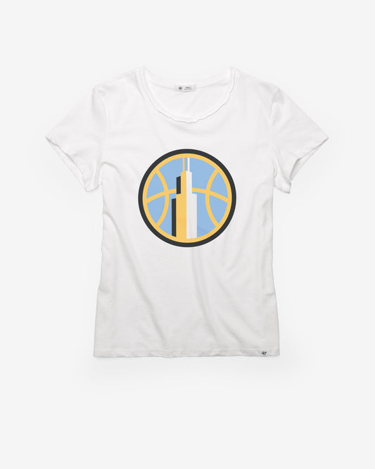 CHICAGO SKY IMPRINT '47 FRANKIE TEE WOMENS WHITE WASH