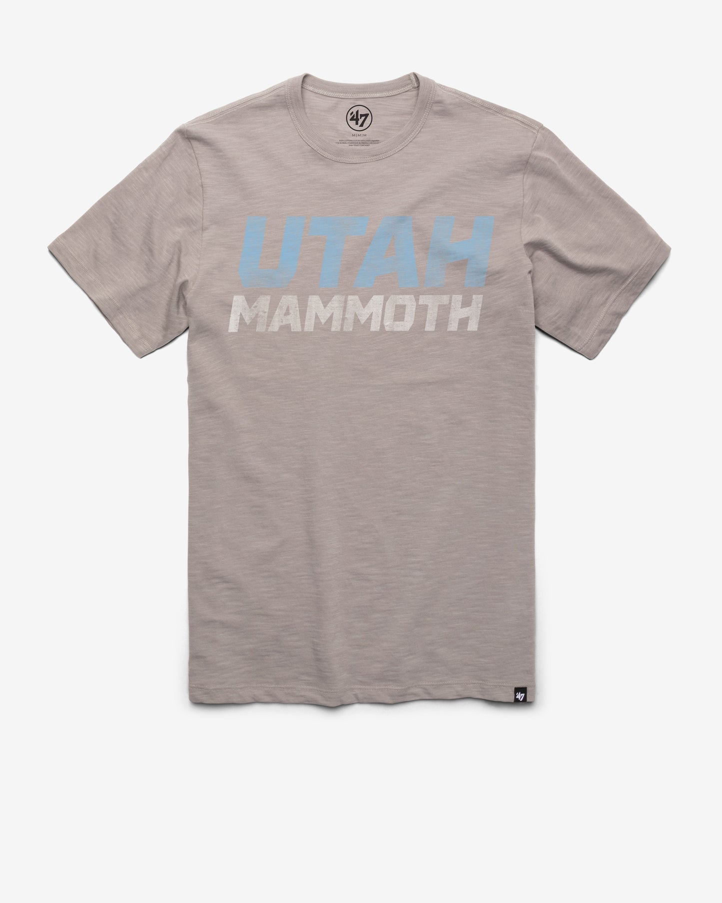 UTAH MAMMOTH GRIT WORDMARK '47 SCRUM TEE WOLF GREY
