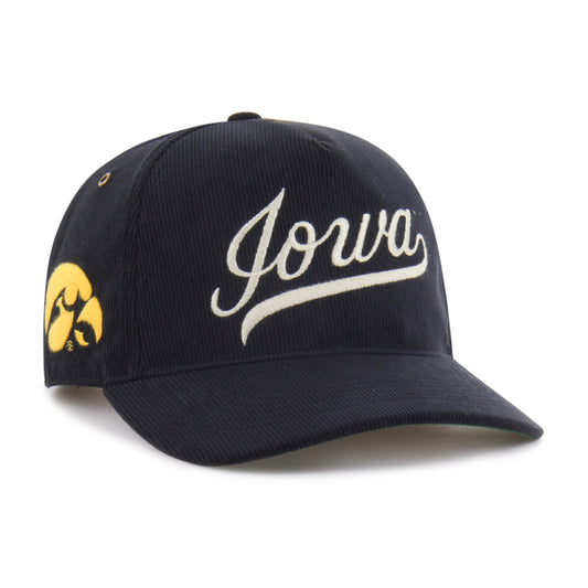 IOWA HAWKEYES GRANDSTAND CORD '47 HITCH RF RELAXED FIT BLACK