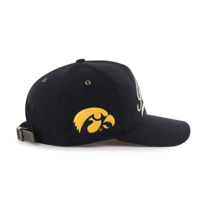 IOWA HAWKEYES GRANDSTAND CORD '47 HITCH RF RELAXED FIT BLACK