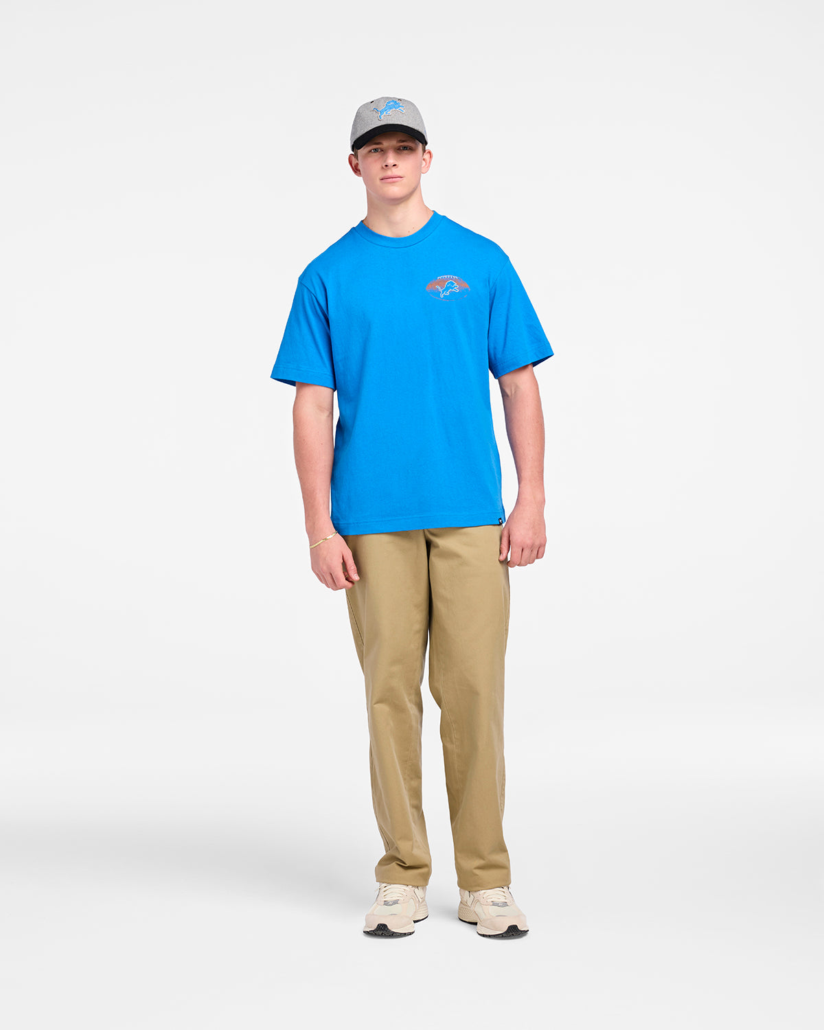 DETROIT LIONS GAME ON '47 FOUNDATION TEE BLUE RAZ